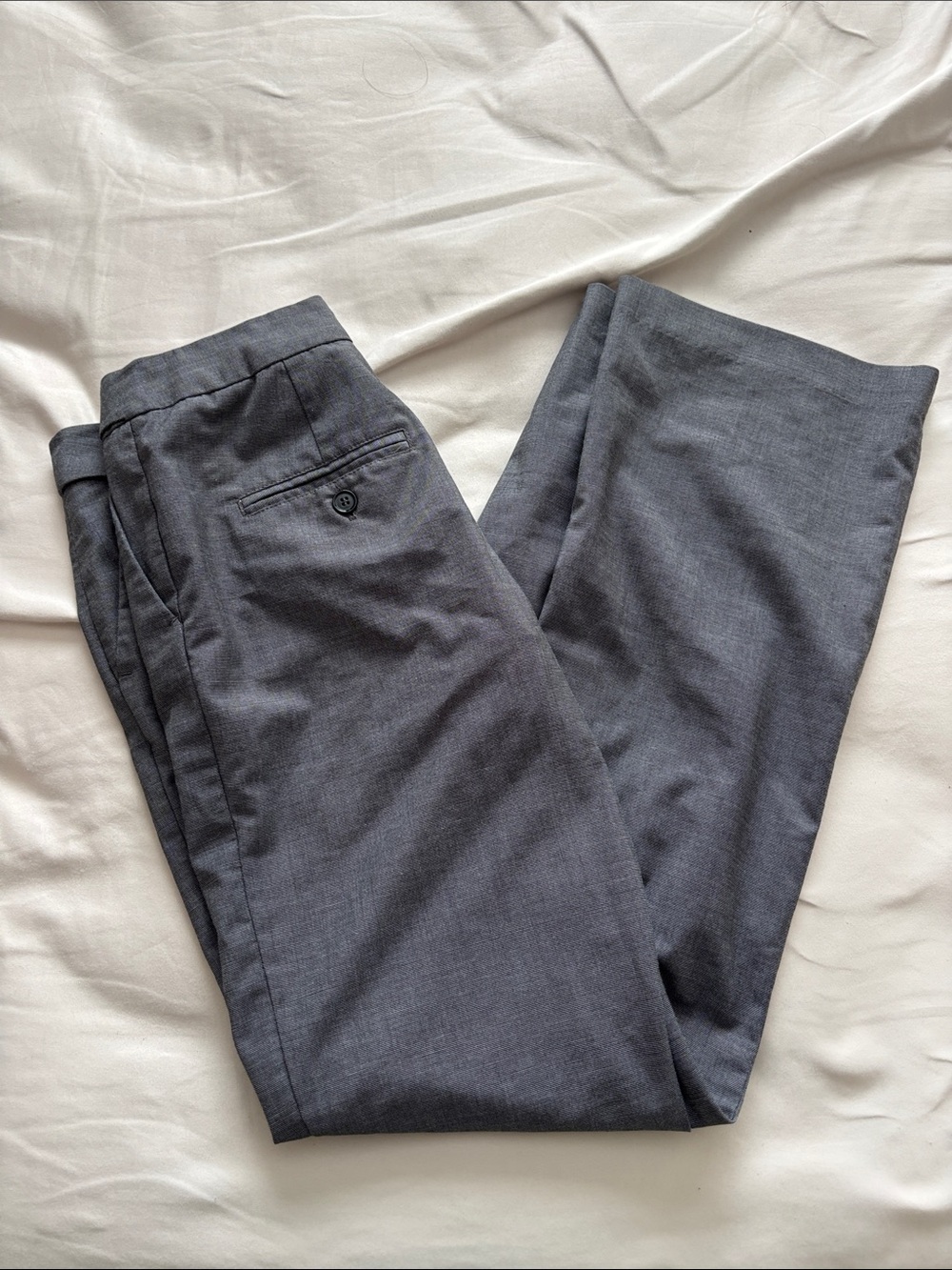 H&M Women's Straight Leg Pants in Charcoal Gray